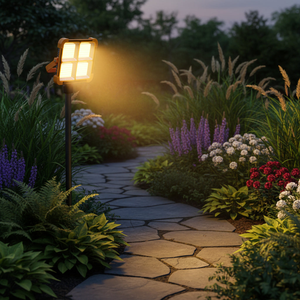 Solar Rechargeable LED Floodlight