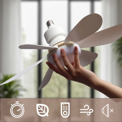 LED Ceiling Fan with Remote Control – 6-Blade, 3-Color Dimming