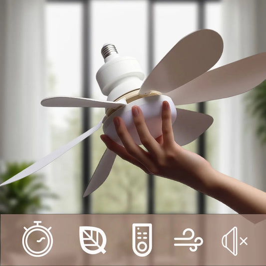 LED Ceiling Fan with Remote Control – 6-Blade, 3-Color Dimming