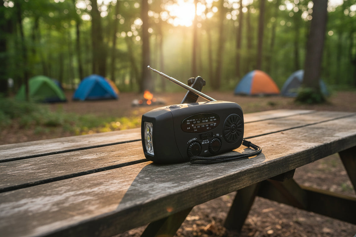 Emergency Weather Radio – Power Bank & LED Flashlight