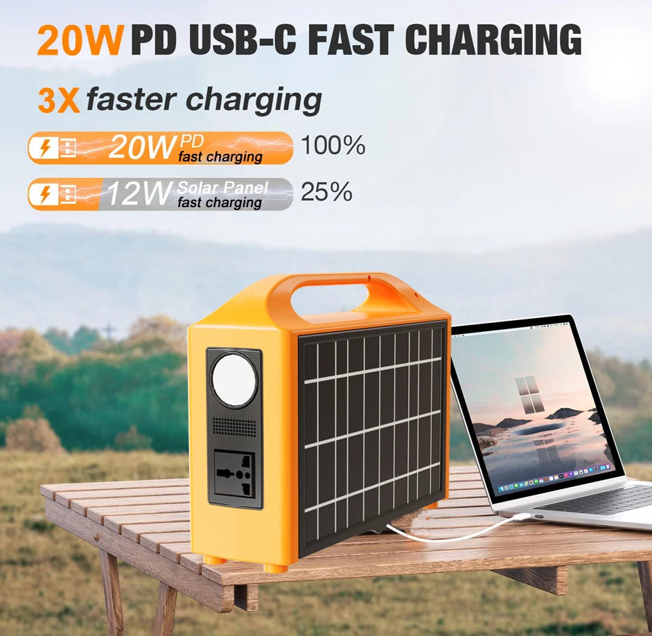 Portable Solar Power Station 100W