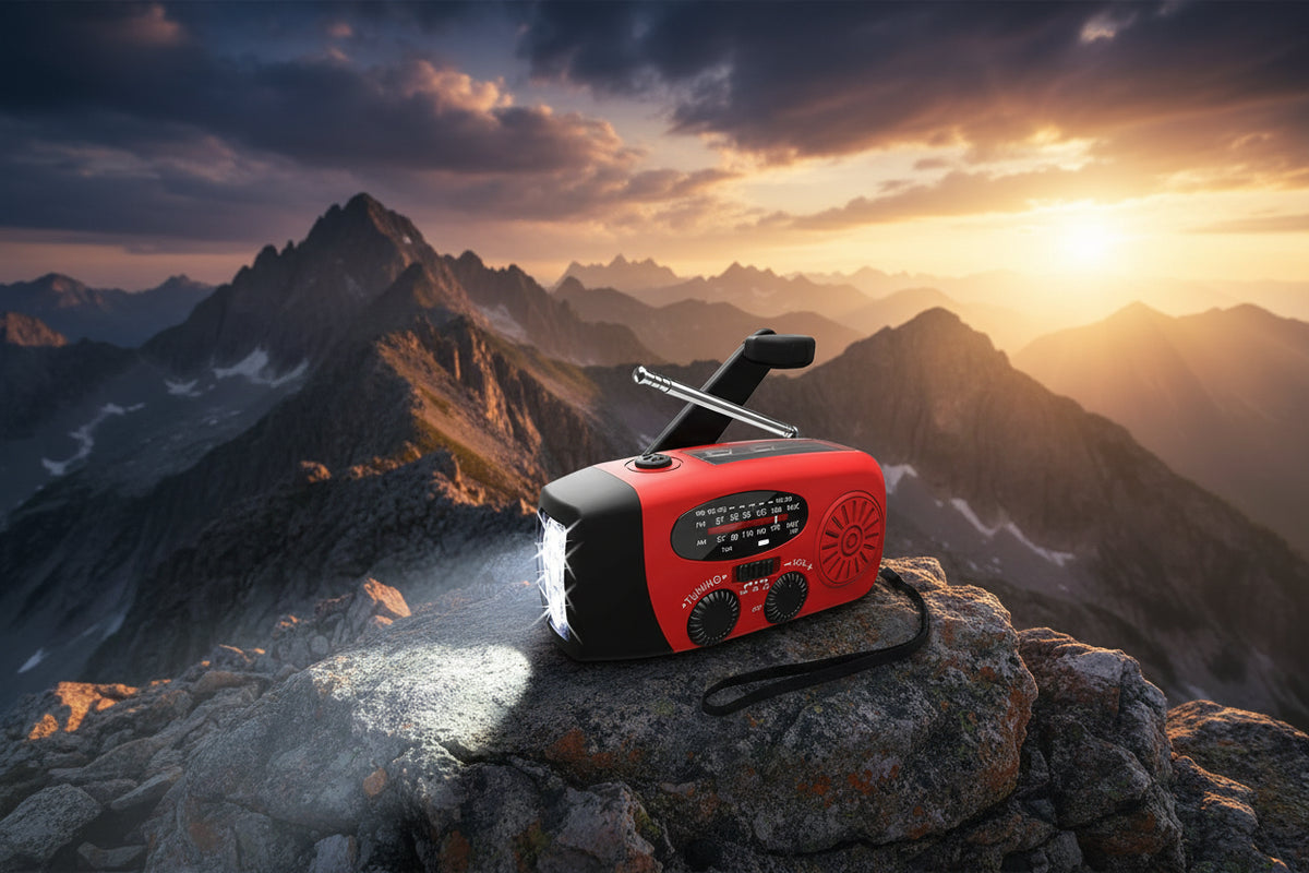Emergency Weather Radio – Power Bank & LED Flashlight